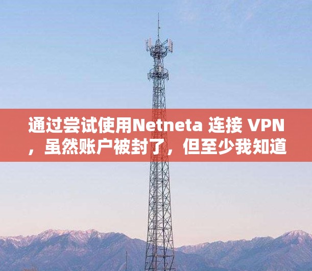 通过尝试使用Netneta 连接 VPN,虽然账户被封了,但至少我知道我是连接到了,虽然账户被封了。以下是详细的步骤