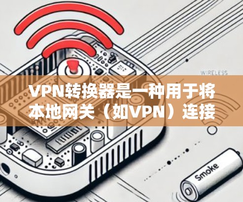 VPN转换器是一种用于将本地网关(如VPN)连接到目标网络的工具。它们可以帮助用户将本地的VPN连接到目标网络,同时允许用户在目标网络上使用本地的VPN功能。以下是几个常用的VPN转换器