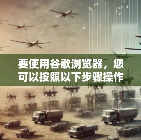 要使用谷歌浏览器,您可以按照以下步骤操作 要使用谷歌浏览器,您可以按照以下步骤操作