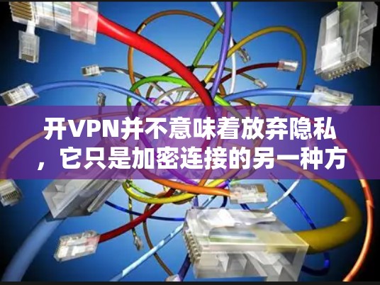 开VPN并不意味着放弃隐私,它只是加密连接的另一种方式 开VPN并不意味着放弃隐私,它只是加密连接的另一种方式