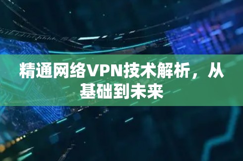 精通网络VPN技术解析,从基础到未来 精通网络VPN技术解析,从基础到未来