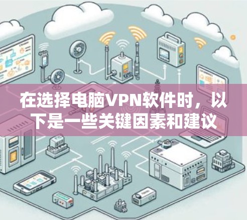 在选择电脑VPN软件时，以下是一些关键因素和建议，帮助你做出明智的选择