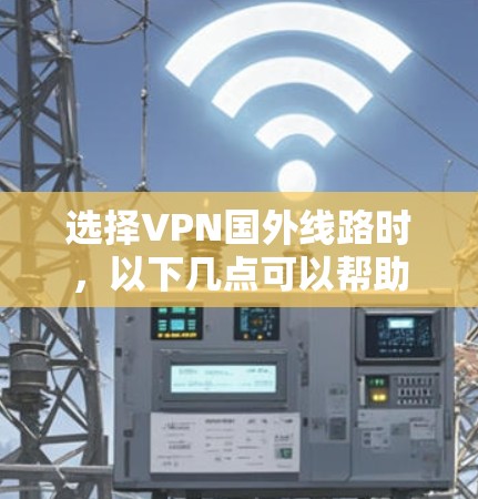 选择VPN国外线路时，以下几点可以帮助你做出明智的选择