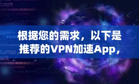 根据您的需求，以下是推荐的VPN加速App，涵盖了多端使用、多用户支持、稳定性和性能提升等关键方面