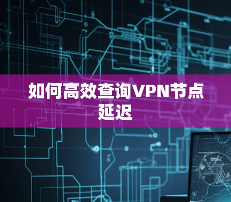 如何高效查询VPN节点延迟 如何高效查询VPN节点延迟