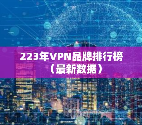 223年VPN品牌排行榜（最新数据）